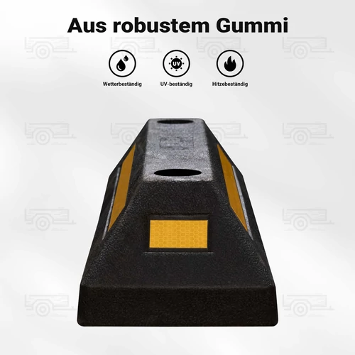 Kép 6/8 - 2db kerékütköző gumiból - 56 x 15 x 10 cm