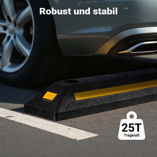 Kép 7/8 - 2db kerékütköző gumiból - 56 x 15 x 10 cm