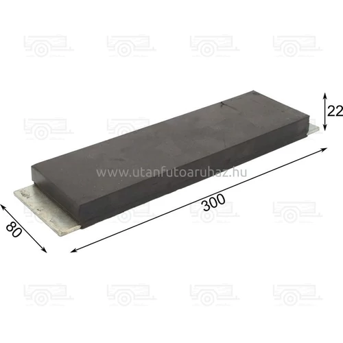Ütköző gumi billencshez 300X80X22