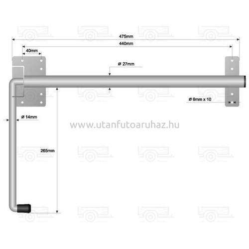 Kép 2/2 - Ajtókitámasztó rugós 490 PL