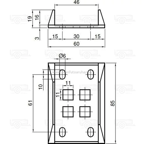 Kép 2/2 - Ajtókitámasztó alátét műanyag