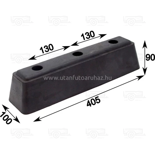 Ütköző gumi 405X100X90