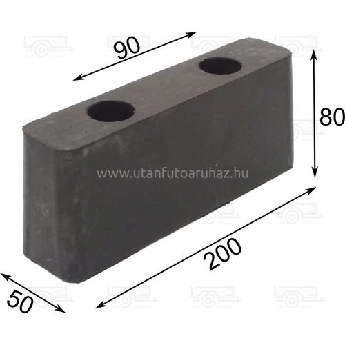 Ütköző gumi 200 X 50 X 80