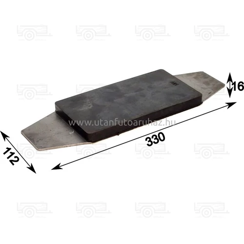 Ütköző gumi billencshez 330X112X16