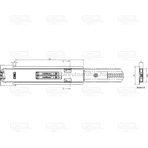Kép 2/2 - Hestal rakonca 802S 600mm top középső