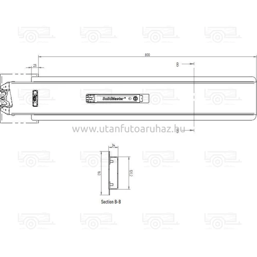 Kép 2/2 - Hestal rakonca 801 800mm középső
