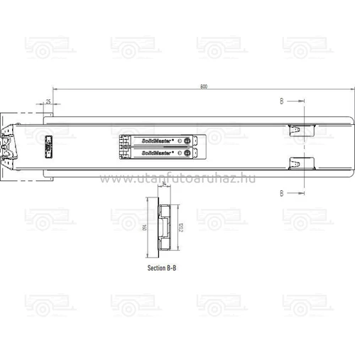 Kép 2/2 - Hestal rakonca 802 800mm középső
