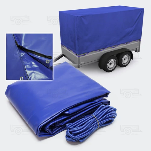 Utánfutó magas ponyva 2075x1140x900 mm 2 cipzáras kivitel