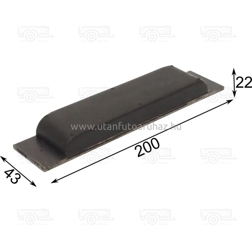 Ütköző gumi billencshez 200X43X22