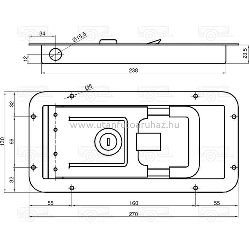 Kép 3/5 - Süllyesztett oldalzár