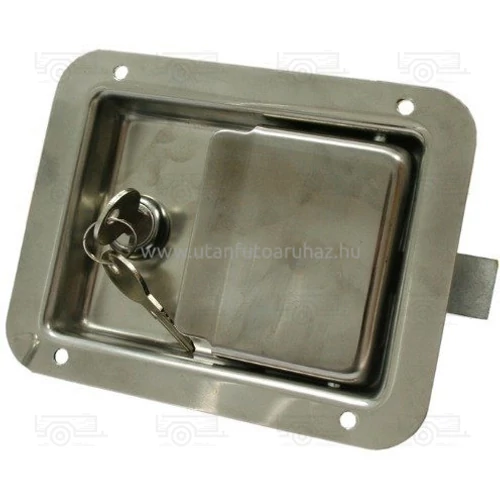 Zár oldalajtóhoz inox 108x140 zárral