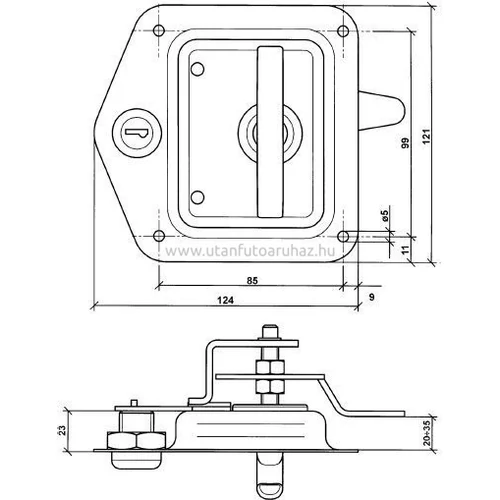 Kép 3/3 - Süllyesztett zár
