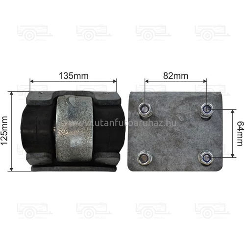 Kép 2/2 - Görgős ütköző Roll-Stop II