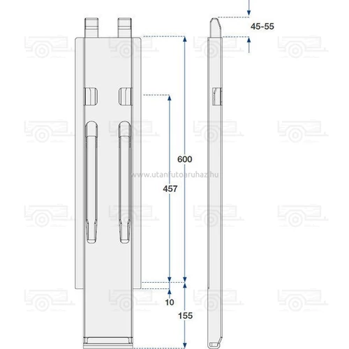Rakonca Kinnegrip K20 600 középső top