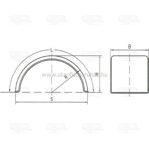 Kép 2/2 - Sárvédő 240/900