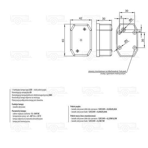Kép 2/2 - FRISTOM FT-001 piros helyzetjelző