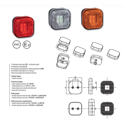 Kép 2/2 - FRISTOM FT-027 fehér helyzetjelző