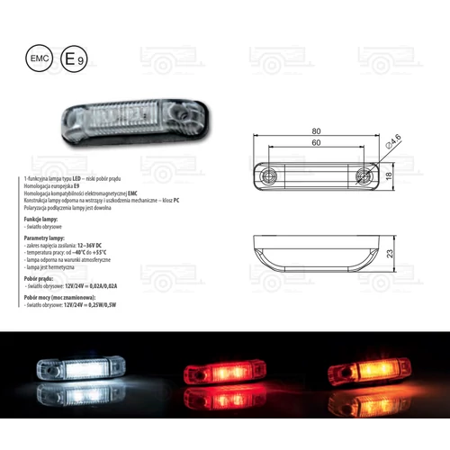 Kép 2/2 - Helyzetjelző FT-13 B LED FEHÉR