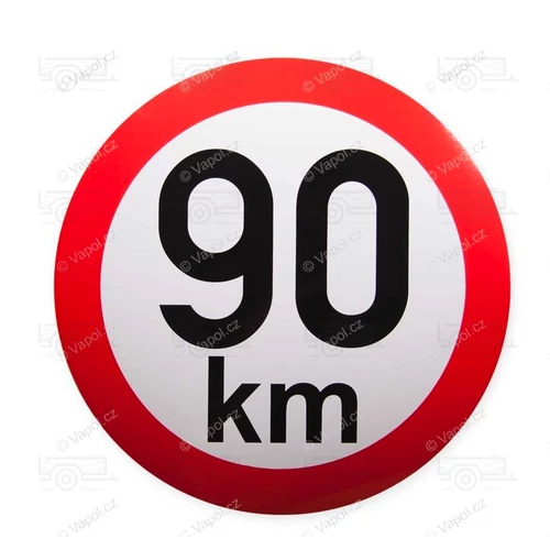 Sebesség matrica 90 km, 150 mm átmérő