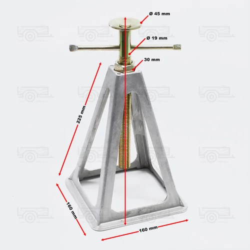 Kép 2/4 - 4 db-os aluminium támasztóbak szett, 900 kg/db terhelhetőség