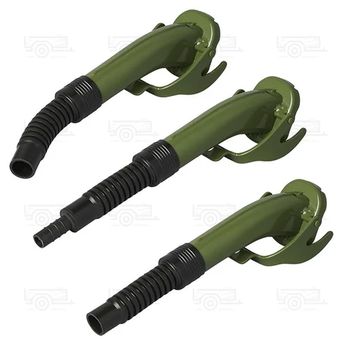 Kép 4/6 - Fém zöld rugalmas cső, benzinhez és gázolajhoz