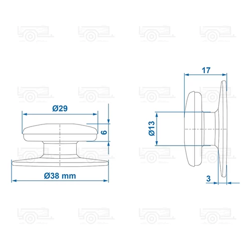 Kép 6/6 - Ponyvafeszítő kerek, műanyag - nagy