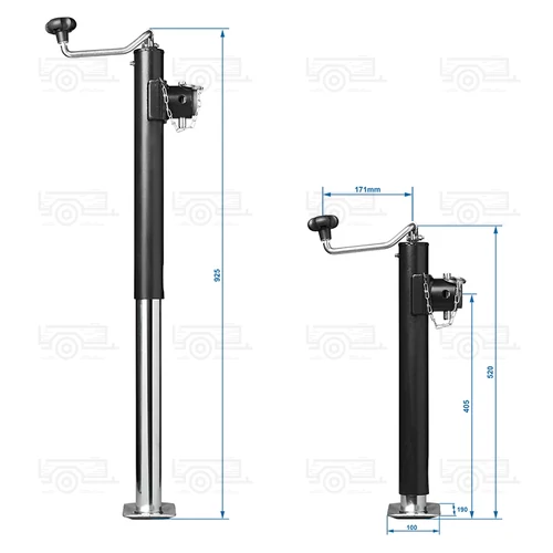 Kép 5/6 - ProPlus Heavy Duty támasztóláb, 520-900 mm, 1000 kg