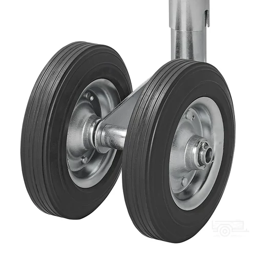 Kép 5/7 - ProPlus orrkerék 200x50 mm-es dupla tömör kerékkel, Ø48 mm - 150 kg