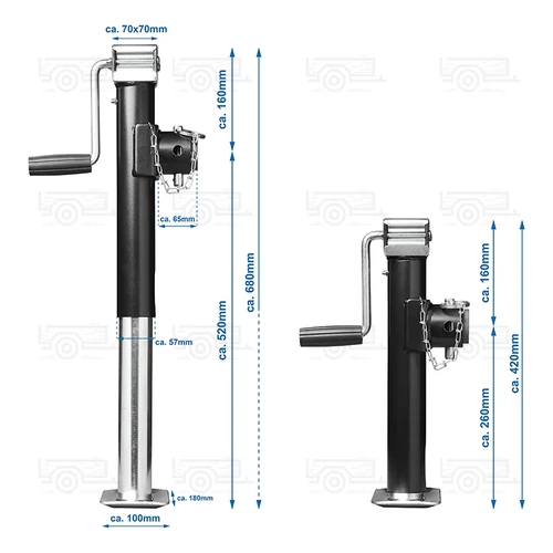 Kép 5/6 - ProPlus Heavy Duty támasztóláb, 420-680 mm, 1000 kg