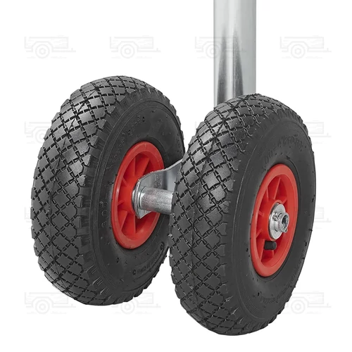 Kép 6/7 - ProPlus orrkerék 260x85 mm-es erősített dupla tömlős kerékkel, Ø48 mm - 150 kg