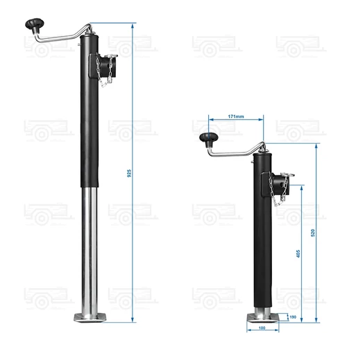 Kép 5/6 - ProPlus Heavy Duty támasztóláb,520-900 mm, 2500 kg