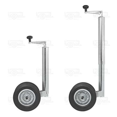 Kép 4/7 - ProPlus orrkerék 200x50 mm-es dupla tömör kerékkel, Ø48 mm - 150 kg