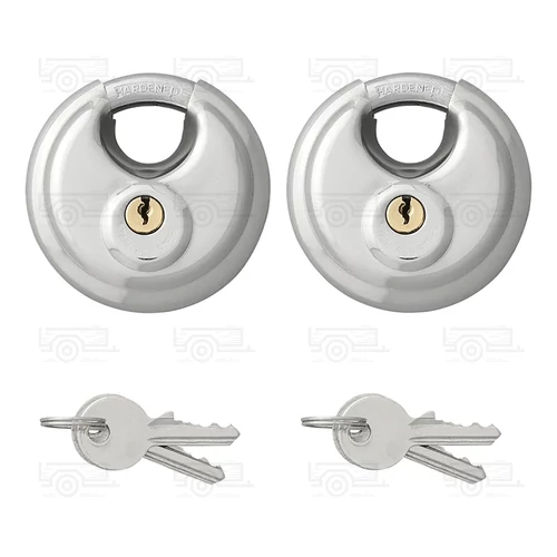 Kép 3/6 - 2 db lakat, 2-2 db kulccsal, ø70 mm