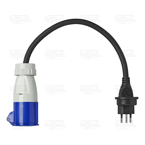 Kép 4/5 - Adapterkábel, 40cm 3x2,5mm², svájci csatlakozótól CEE-ig
