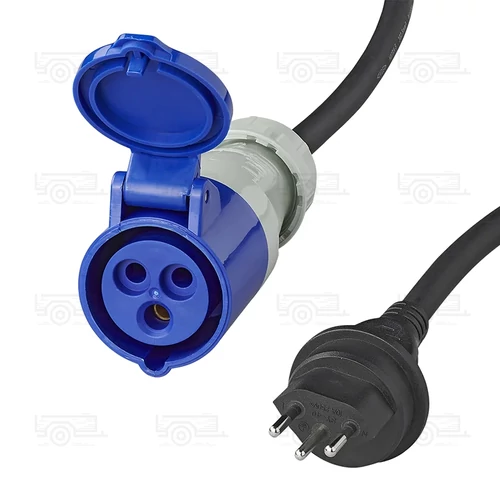 Kép 5/5 - Adapterkábel, 40cm 3x2,5mm², svájci csatlakozótól CEE-ig