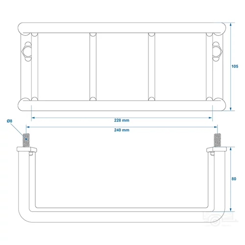 Kép 6/6 - Hátsólámpa védő 228x105x80 mm