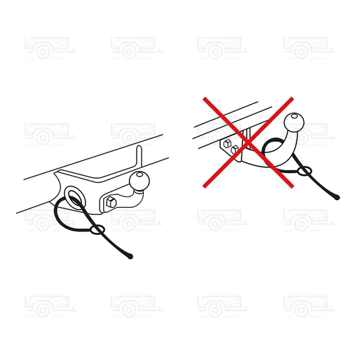 Kép 7/7 - AL-KO szakadókötél kampóval, 1 méter, utángyártott