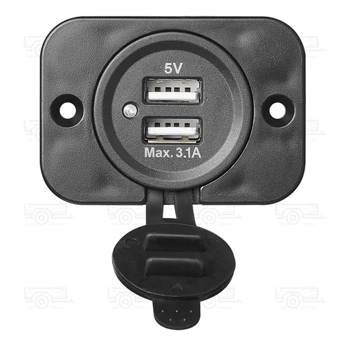 Kép 4/6 - USB-port dupla süllyeszthető 3100mA 12V/24V