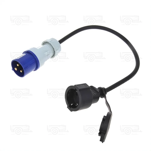 Adapterkábel, 40 cm, CEE dugóról Schuko aljzatra