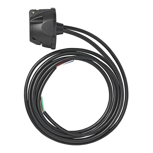 Kép 3/5 - Előre vezetékelt aljzat szerelvény 7+1 tűs PVC + 1,50M kábel 8 vezeték