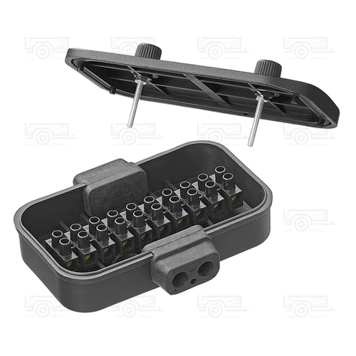 Kötődoboz, világítás bekötéshez, 10 pólusú