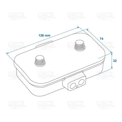 Kép 6/6 - Kötődoboz, világítás bekötéshez, 10 pólusú