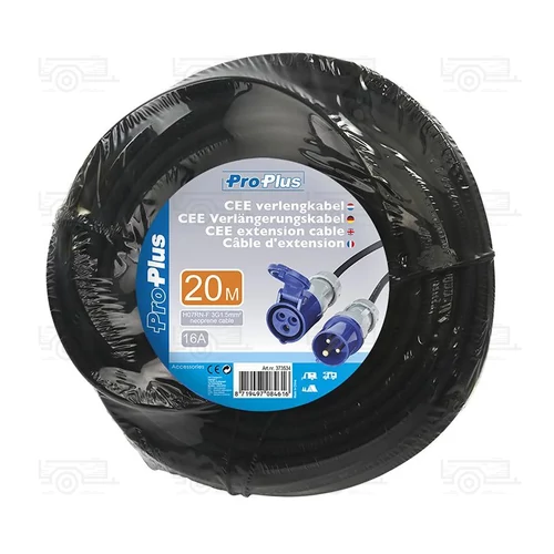Kép 2/2 - CEE, H07RN-F, hosszabbító kábel, 20M, 3x1,5mm²