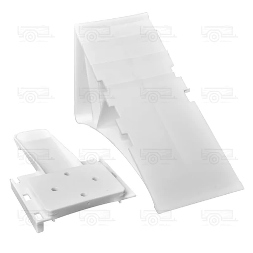 Kép 3/3 - Kerék ék, műanyag fehér tartóval