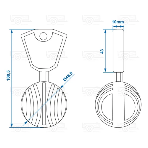 Kép 5/5 - Kék lopásgátló gömb
