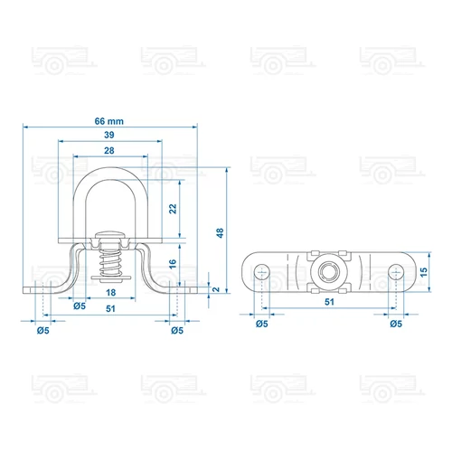 Kép 6/6 - Elfordítható ponyvazár, 27mm