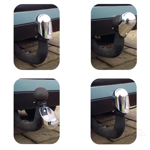 Kép 5/7 - Vonóhorogfedél króm fém összehajtható