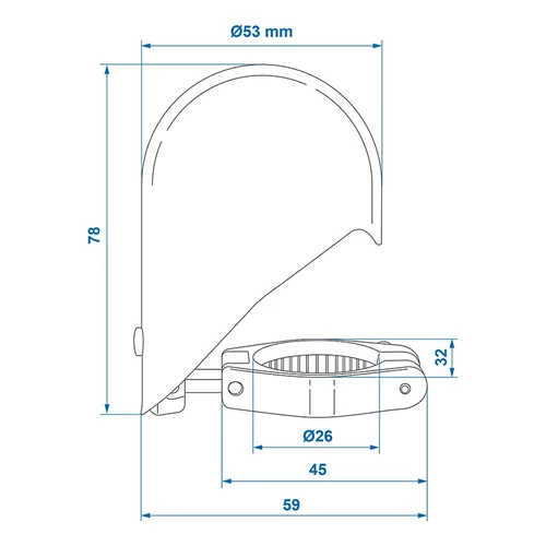 Kép 6/7 - Vonóhorogfedél króm fém összehajtható