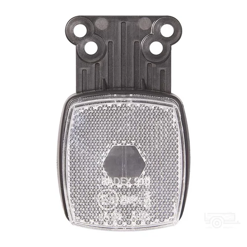 Kép 3/5 - Első helyzetjelző lámpa, fehér, 66x62mm reflektorral a konzolon