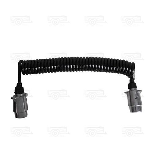 Kép 3/3 - Spirálkábel 4,5M 2x 7 tűs fém csatlakozóval